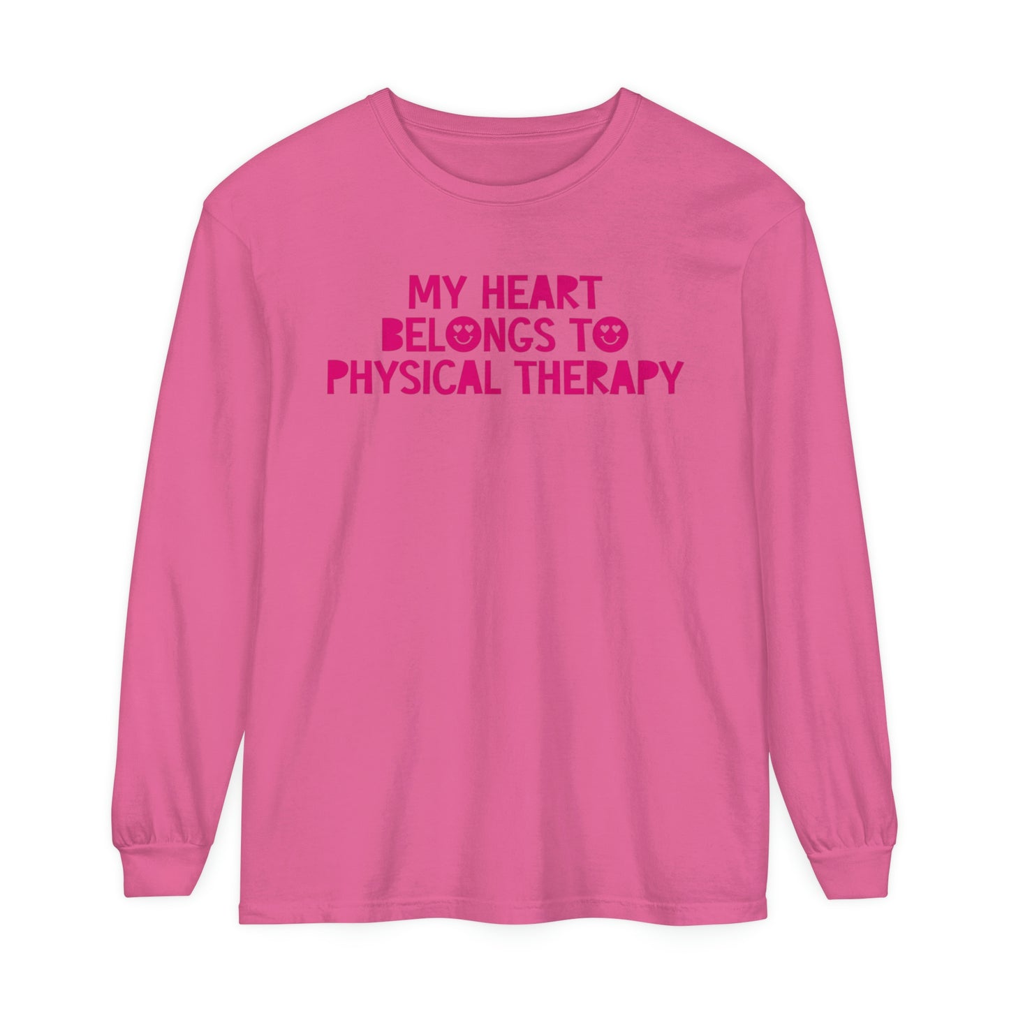 My Heart Belongs to PT Long Sleeve Comfort Colors T-Shirt