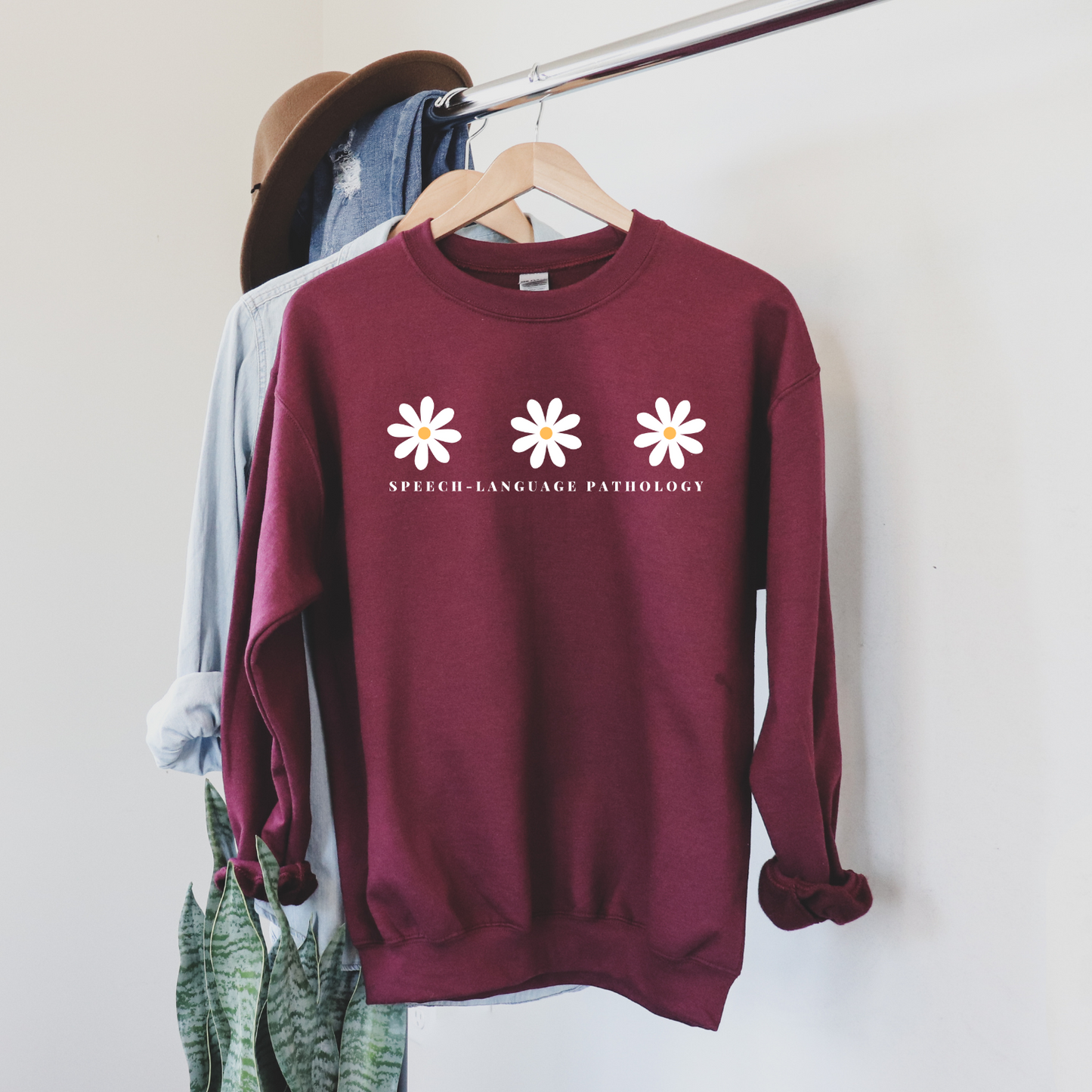 Daisy Speech Language Pathology Crewneck Sweatshirt