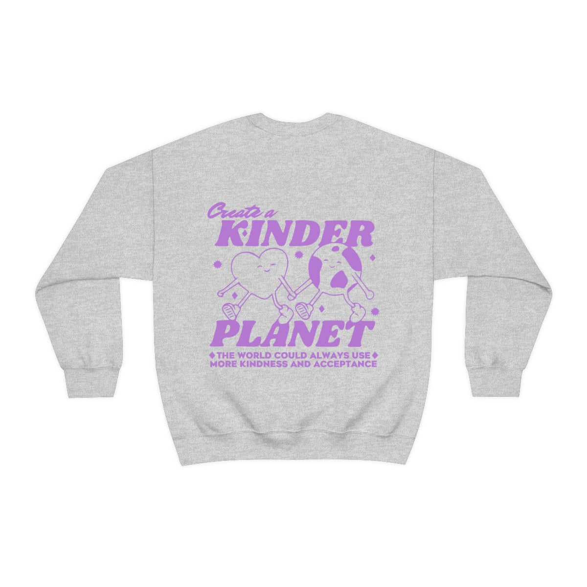 Kindness and Acceptance Crewneck Sweatshirt | Front and Back Print