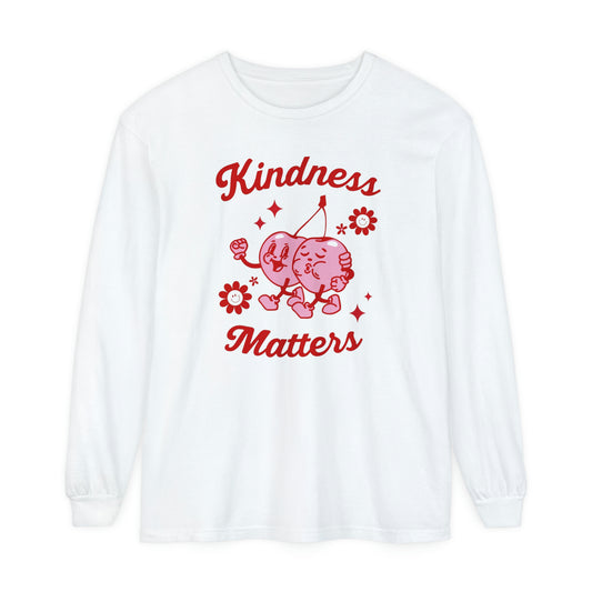 Kindness Matters Long Sleeve Comfort Colors T-Shirt