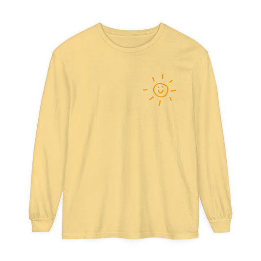 Be Someone's Sunshine Long Sleeve Comfort Colors T-Shirt