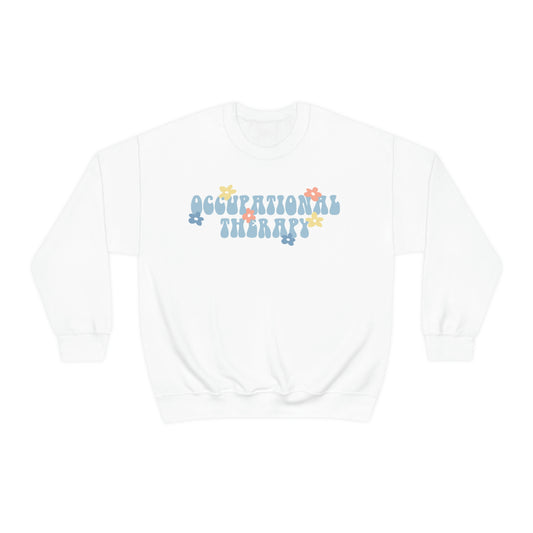 Occupational Therapy Retro Flower Crewneck Sweatshirt