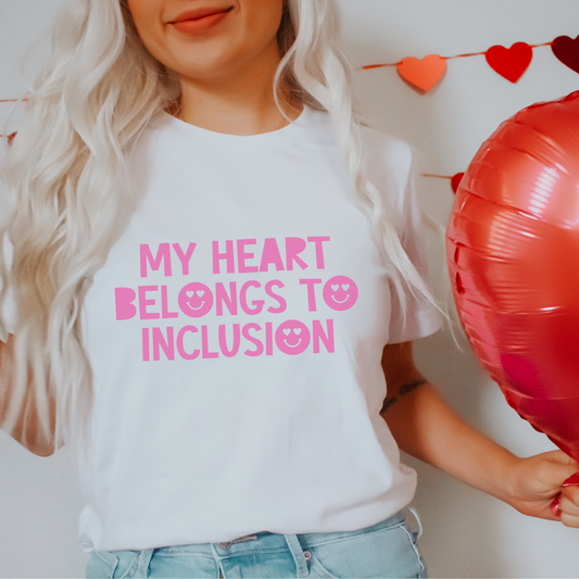 My Heart Belongs to Inclusion Tonal Comfort Colors T-Shirt