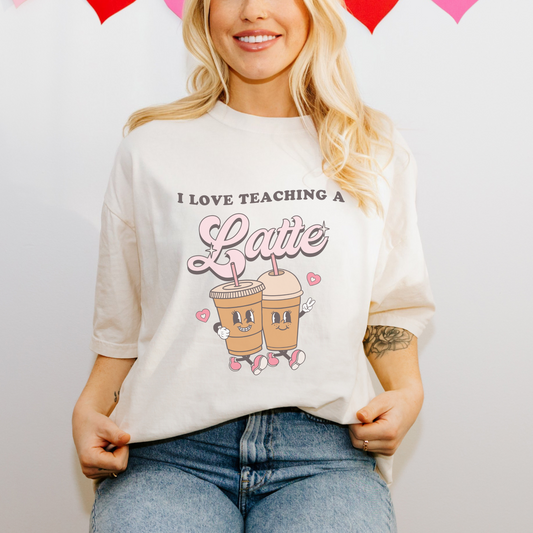 I Love Teaching a Latte Comfort Colors T-Shirt