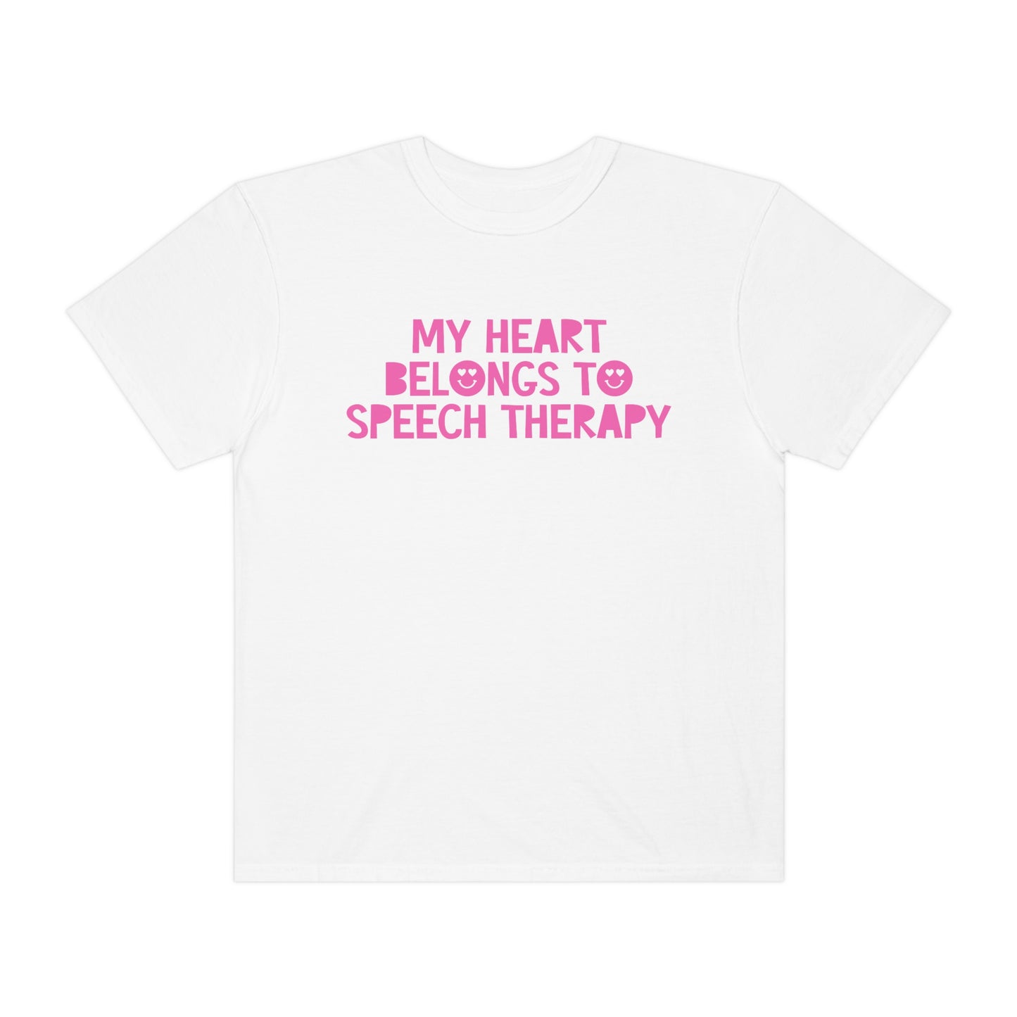 My Heart Belongs to Speech Therapy Tonal Comfort Colors T-Shirt