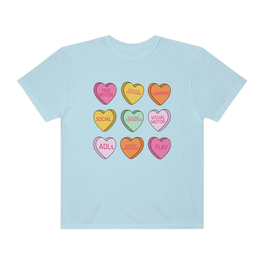 OT Scope Candy Hearts Comfort Colors T-Shirt