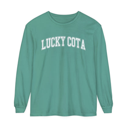 Lucky COTA Distressed Long Sleeve Comfort Colors T-Shirt