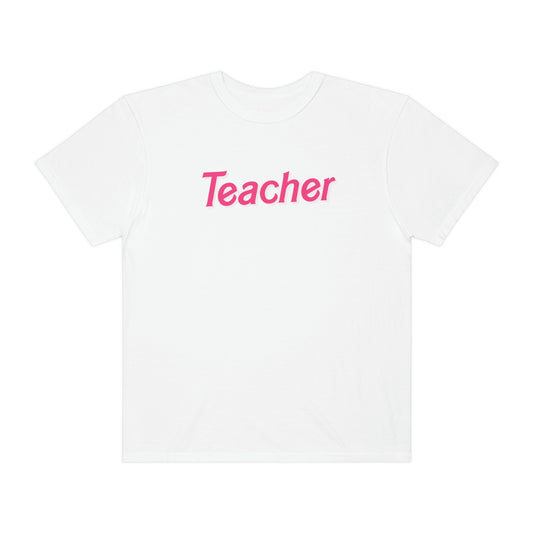 Pink Teacher Comfort Colors T-Shirt