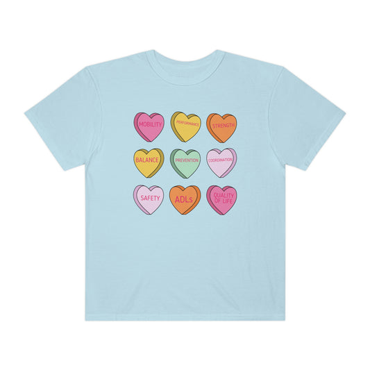 PT Scope Candy Hearts Comfort Colors T-Shirt