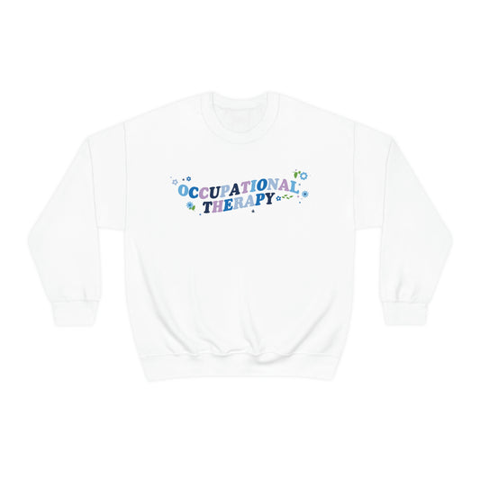 Occupational Therapy Flowers Crewneck Sweatshirt