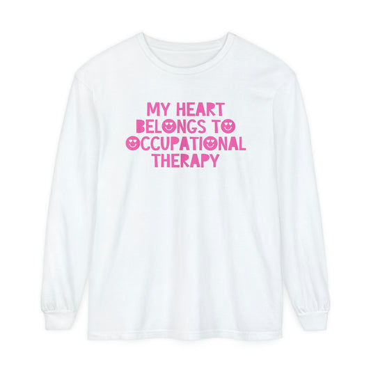 My Heart Belongs to OT Long Sleeve Comfort Colors T-Shirt