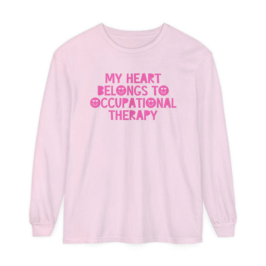 My Heart Belongs to OT Long Sleeve Comfort Colors T-Shirt