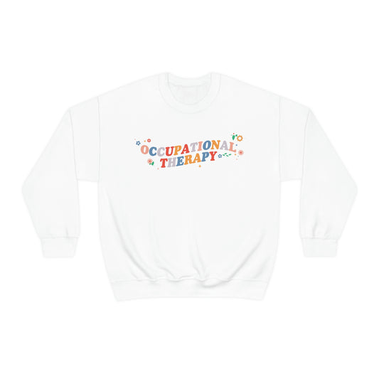 Occupational Therapy Flowers Crewneck Sweatshirt