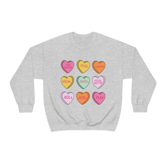 Candy Hearts OT Scope Crewneck Sweatshirt