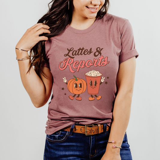 Lattes & Reports Jersey T-Shirt