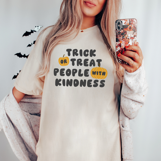 Trick or Treat Kindness Comfort Colors T-Shirt