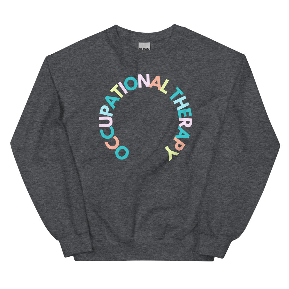 Multicolored Occupational Therapy Crewneck Sweatshirt